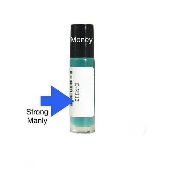 Money (M) Fragrance Oil 1/3 Oz Glass Roll-On Bottle - Picture 1 of 8